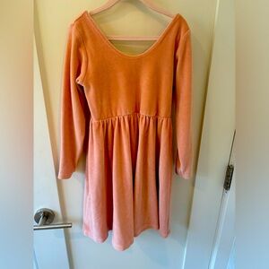 Monica + Andy Velour Long Sleeve Dresss